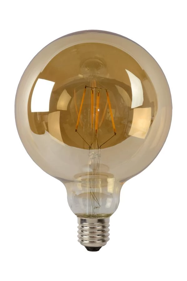Lucide G125 - Filament lamp - Ø 12,5 cm - LED Dimb. - E27 - 1x8W 2700K - Amber - uit